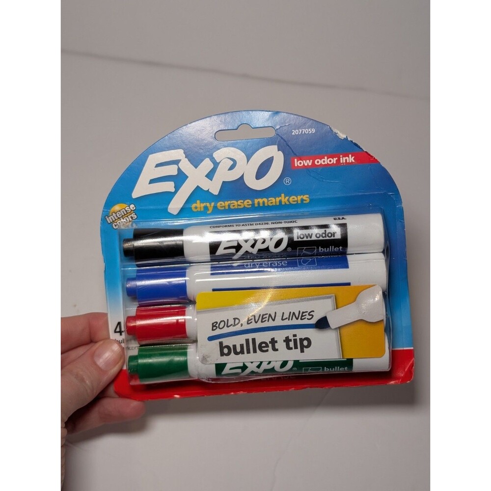 Expo Bullet Tip Low Odor 4-pack whiteboard markers